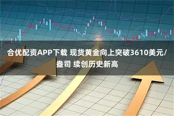 合优配资APP下载 现货黄金向上突破3610美元/盎司 续创历史新高